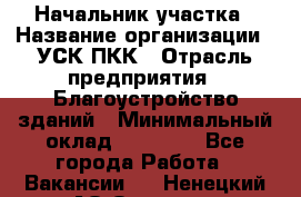 Начальник участка › Название организации ­ УСК ПКК › Отрасль предприятия ­ Благоустройство зданий › Минимальный оклад ­ 45 000 - Все города Работа » Вакансии   . Ненецкий АО,Оксино с.